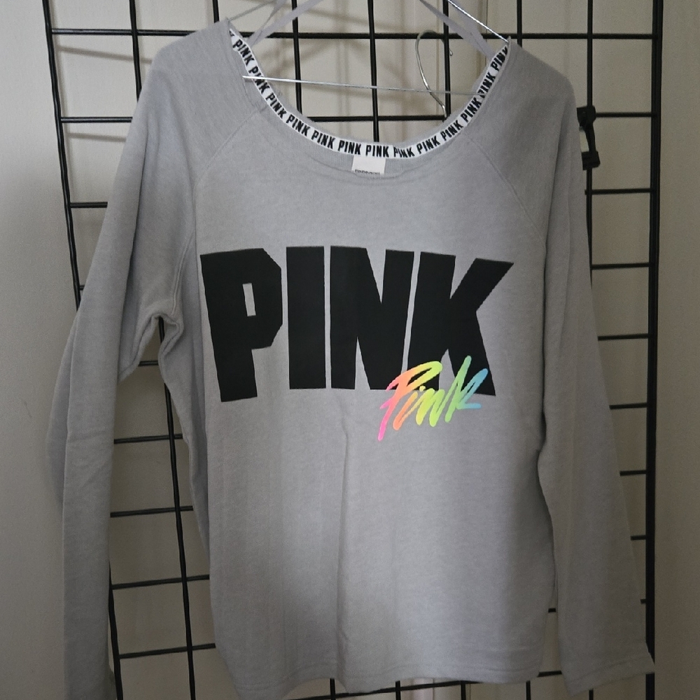 PINK Victoria's Secret Heather Gray Top